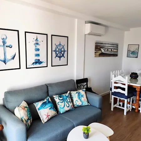 Apartamento Vistamar Primera Linea De Playa Y Centrico