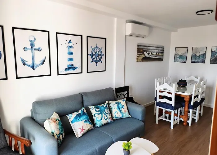 Apartamento Vistamar Primera Linea De Playa Y Centrico